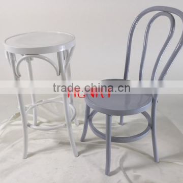 New model clear resin and wood thonet chair
