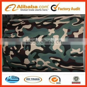 Camouflage Pattern 0.13~0.8mm Customized Length PPGI Steel Coils/ Plates