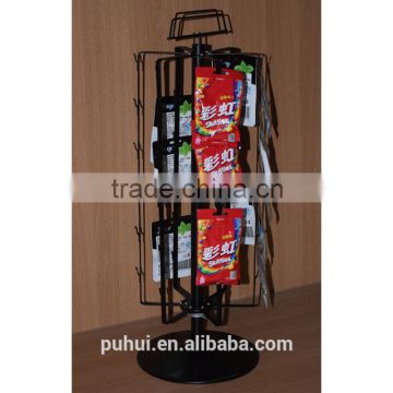 counter rotating snacks hanger rack