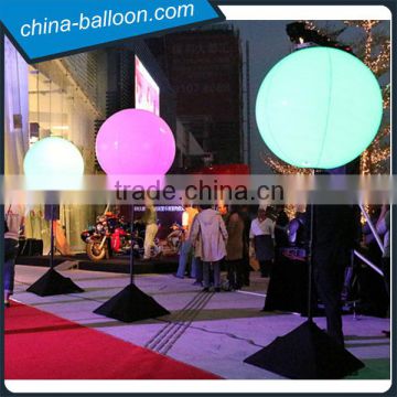 Led standing balloon, advertising led balloon with tripod stand