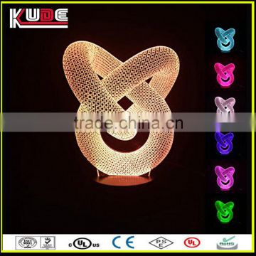 2016 latest design 3D wireless led table lamp made in China
