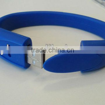 current silicone USB bracelet