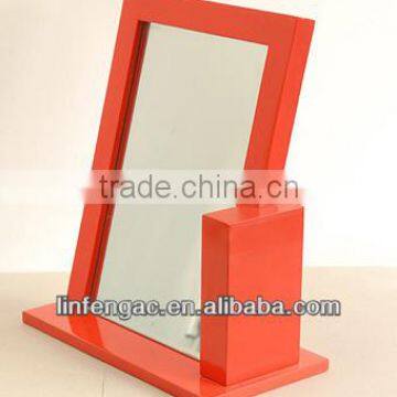 simple kid furniture stand up table mirror design