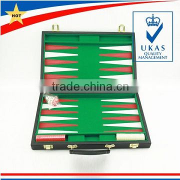 new design professional leather backgammon set