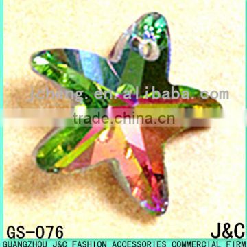 14mm colorful star shape crystal pendant