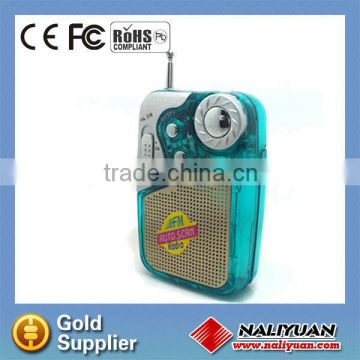 Hot sales lcd light with fm radio for promotion