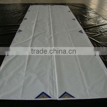 white flatbed tarps
