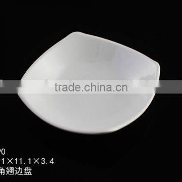 100% mealmine A5 top food grade unbreakable white melamine clear plastic plates with custom print