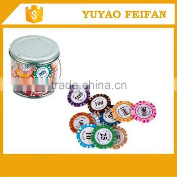 mini poker chips set customized poker chips with transparent box