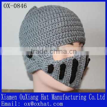 handmade knitting winter hats,knight style knitting beanies