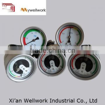 High quality high standard stainless steel curved rod SF6 gas density gauge