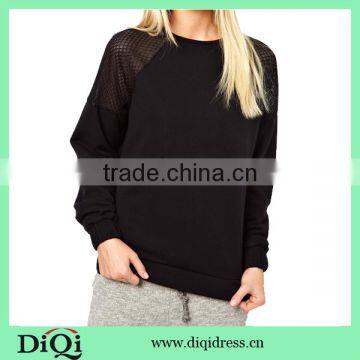 women blank comfortable mesh sweatshirt women hoody