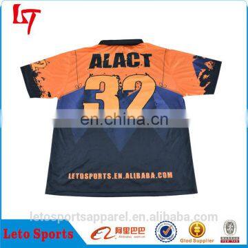 Custom design sublimation ralp contrasting polo shirts mens