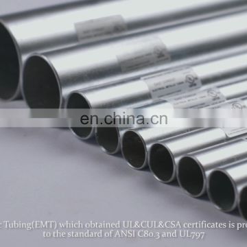 hot dip galvanized electrical metal conduit with consistent quality for wire pulling