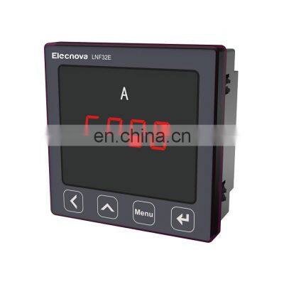 Power Monitoring LNF32E LED Panel Mounted Amp Meter Ampere Meter Digital Only AC 1A/ 5A AC 100V/380V 96*96*34mm CE, ISO9001 LCD