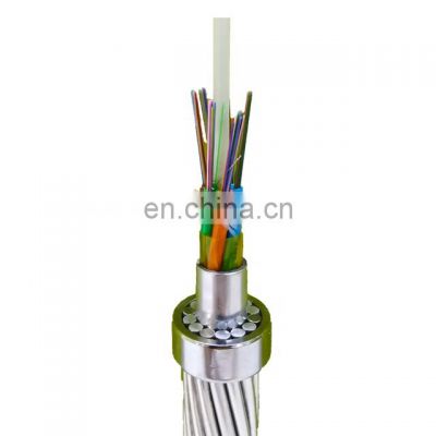 24 core outdoor g652d single mode  opgw optical fiber cable factory price