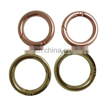 Custom Size Color Shape Metal Durable Rings Spring Ring For Handbag