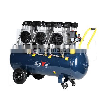 Bison China OEM Available Oil-free 5 Hp Bison Silent Air Compressor