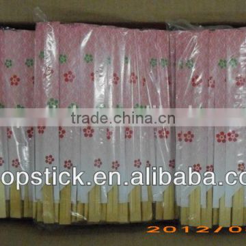 21cm twins paper sleeve disposable bamboo chopsticks