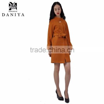 Wholesale Cheap Women and lady Cheap Full Length Wool Coats/ Fashion Long Sleeve Winter Overcoat