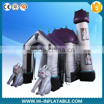 High quality halloween inflatable haunted house for Halloween decoration