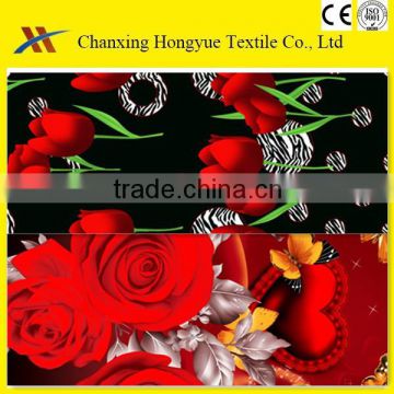 microfiber polyester twill fabric disperse printed textiles fabric for bedding,sofa,bags