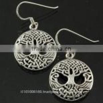Celtic Tree of Life Silver Earrings, ep218