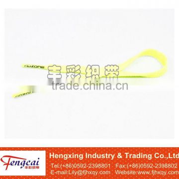 8mm hign quality yellow polyester braided shoelace