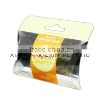 cheap elastic hair bands pvc packaging display box