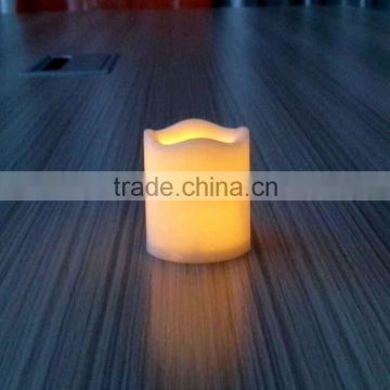 Crater design battery operation plastic votive birthday tealight candle