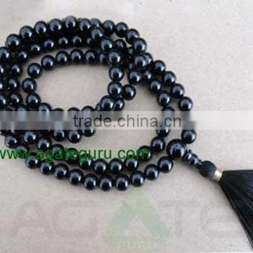 Black onyx 8mm Jap Mala : Indian Black onyx Bracelet wholesaler