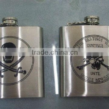 304 7 oz stainless steel hip flask