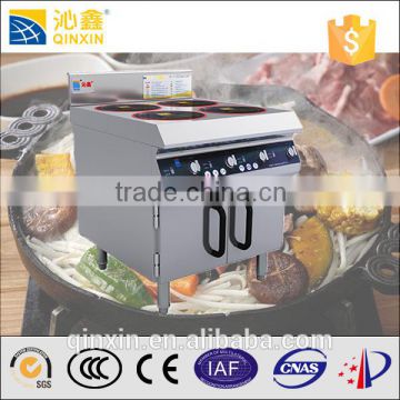 Commercial electric induction cooker for factory/chicken 4 burner stove