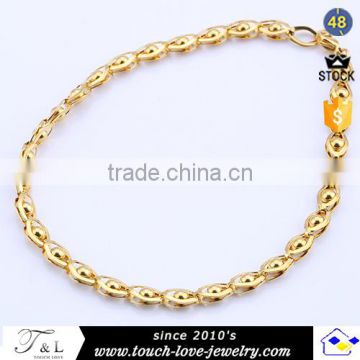 wholesalers jewelry surgical steel chains gold plated jewellery anklets for women fashion anklets