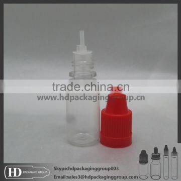 HD 10ml ecig oil bottle with child-proof cap plastic dropper bottle for eliquid ejuice bottle with support tip