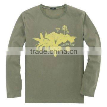 Mens Long Sleeve Cotton T-shirts for Spring and Fall