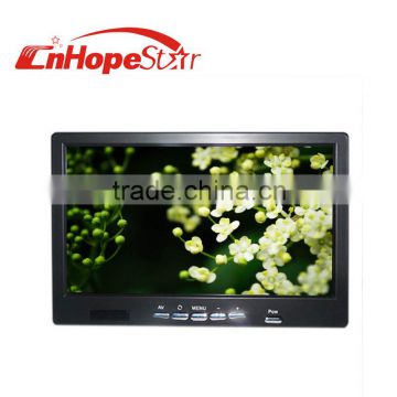 black color 7inch 12v tft small lcd monitor with av input