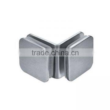 Customized Stainless steel 8 to 12mm Zinc Alloy 90 Degree Corner Glass Clamp