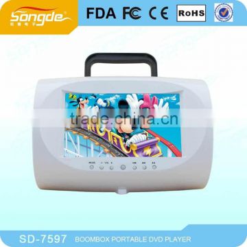 7.5" Portable DVD Player with USB Port, TV, Game, SD Slot