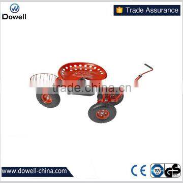 TC4501E Deluxe Tractor Scoot with Bucket Basket Heavy Duty steerable garden seat cartTC4501EHome Garage Utility Rolling Work Sea