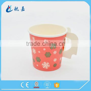 disposable paper cup with handle take away coffee paper cup