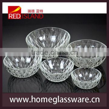 glass salad bowl glass soup bowl set glassware