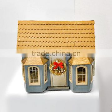 Wood Cardboard Christmas House