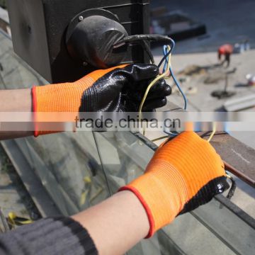 NMSAFETY nitrile coated hand gloves for construction work
