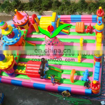 Giant amusement park outdoor fun city inflatable 10x8m