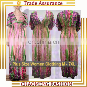 6032# Boutique Chic Sleevless Lycra Spandex Floral Maxi Long Summer Beach Fashion Plus Size Women Clothing Bohemian Dress 2017