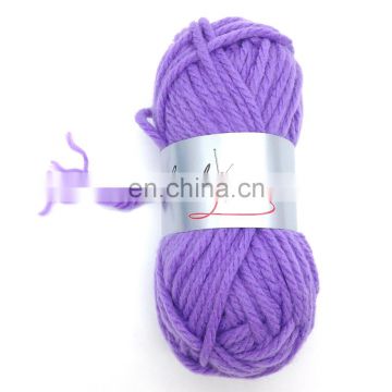 Wholesale 4NM/4 dyed 100% acrylic roving crochet yarn for blanket