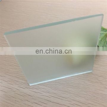 Customized thickness fingerprint free opaque white translucent acid etched glass