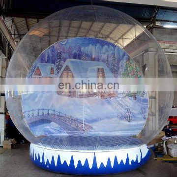 Christmas Giant airblown inflatable pvc snow globe inflatable halloween snow globe