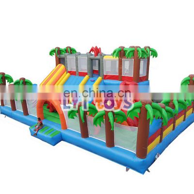 Kids paradise inflatable fun city playground inflatable games big bounce houses for sale